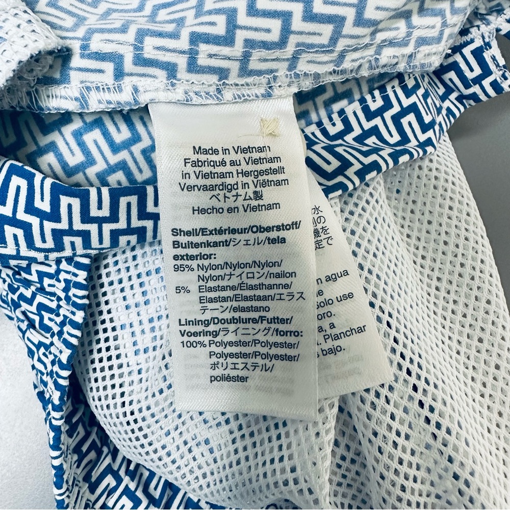 JCrew 6" Stretch Swim Trunk - Blue Maze - Picture 4 of 4